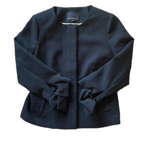 Banana Republic Womans 4 Black Short Blazer Jacket